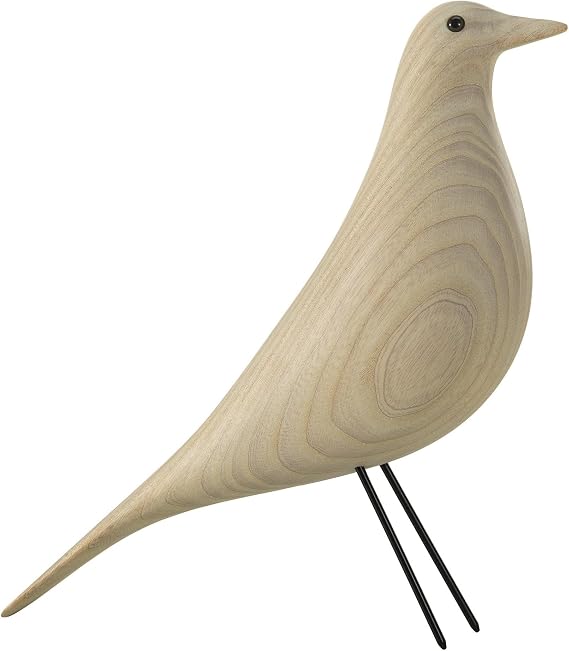 Vitra Eames House Wooden Sculpture Bird Cotton White Ash