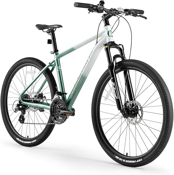 ROCKBROS MT·200 27.5" Mountain Bike 24 Speeds 16/18/21 Inch Lightweight Aluminium Frame Bicycle For Adult ALTUS M310 8 Speed Gears, Lock-Out Suspension Fork, Disc Brakes
