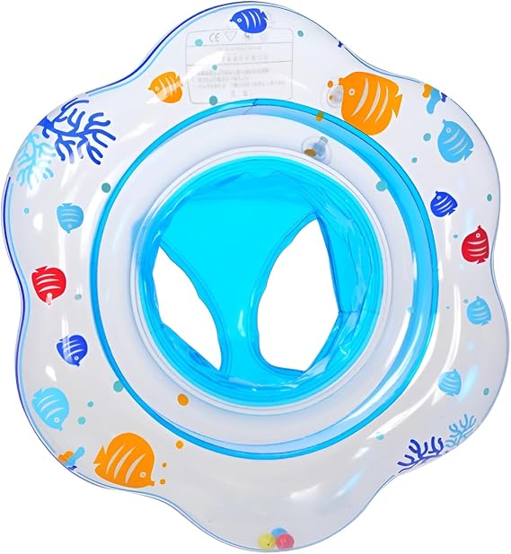 Strong Buoyancy/O Shape Stable Design Baby Float, For Babies, Foot Inserts, Children's Float, Foot Insertion Type, For Newborn to 3 Years Old, Animal Design for Bath/L/Beach, Lightweight
