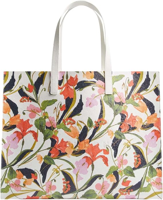 Ted Baker Florish Floral Printed Extra Large Icon Bag Cream, cream, One Size