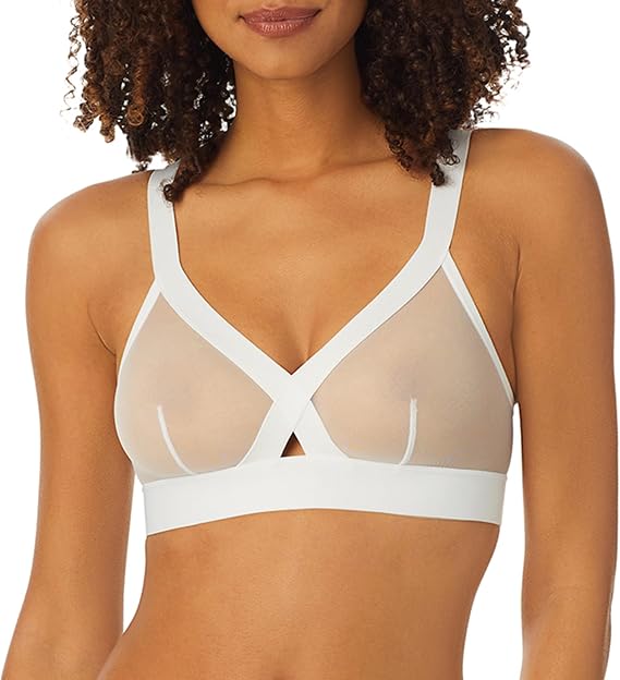 DKNY Women's Women's Sheers Wirefree Softcup Bralette Bra Bra (pack of 1)