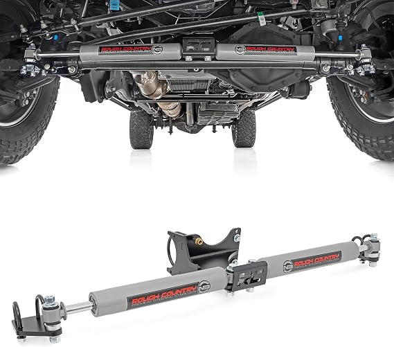 Rough Country N3 Dual Steering Stabilizer for 05-24 Ford Super Duty - 8749130