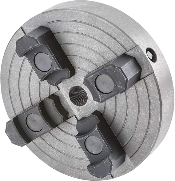 Grizzly H8048 6-Inch 4-Jaw Chuck, 3/4-Inch by 16 TPI