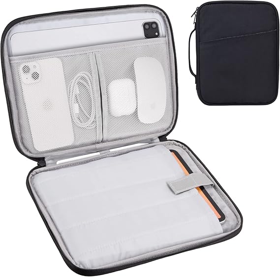 Tablet Sleeve 9-11", Fits iPad Pro 11" M5/M4, Slim Case Friendly