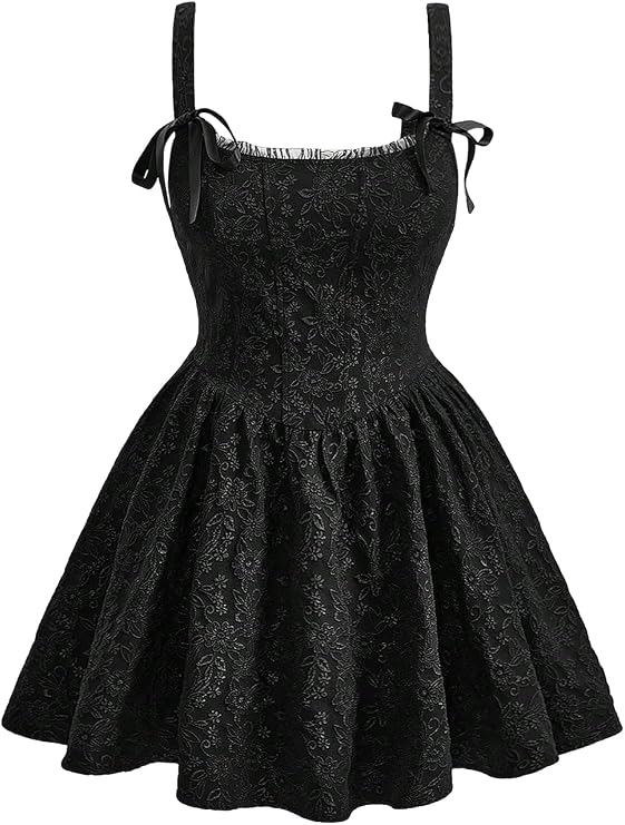 BEAUDRM Women's Plus Size Dresses Cocktail Spring Summer Wedding Guest Dress Jacquard Mini Short Sundresses Brunch Outfits