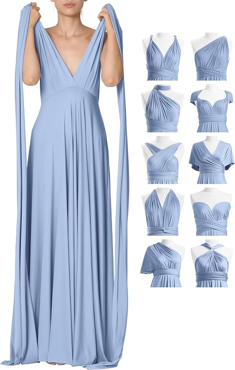 72styles Multi-Way Wrap Infinity Dress for Bridesmaids & Wedding Guests