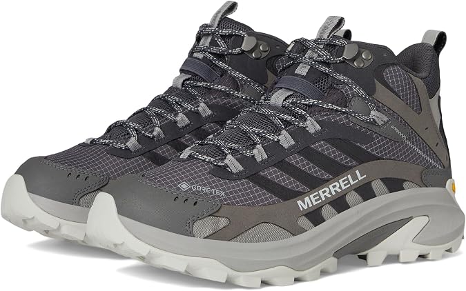Merrell Men's Moab Speed 2 Mid Gore-Tex Hiking Boot, Asphalt, 9