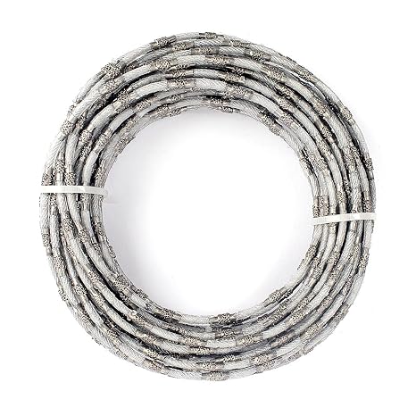 Diamond Wire Cutting Mining Rope Saw Blade Closed Loop for Granite Marble Jade Concrete Stone (10 Meters/Lot)