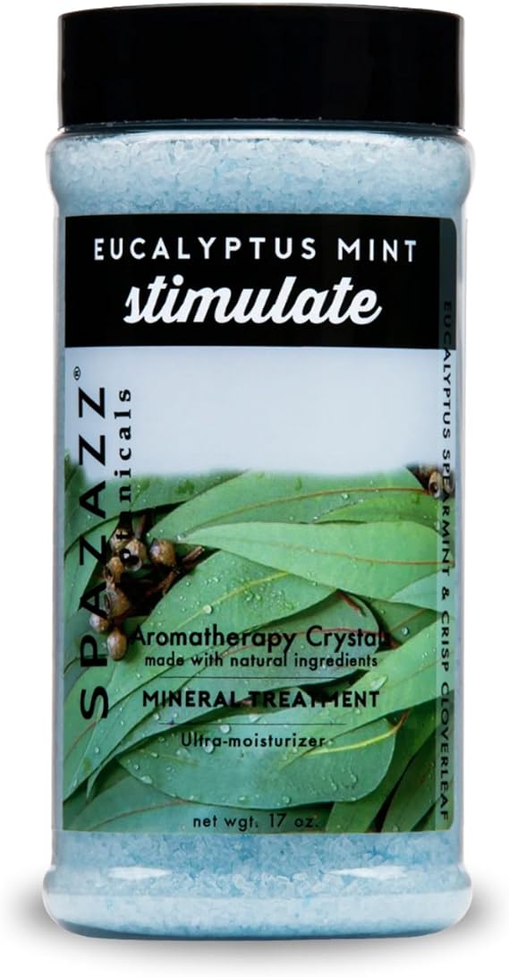 Spazazz Spa & Bath Crystals 17oz / 482g Eucalyptus Mint