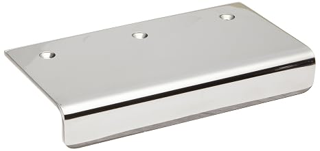 Sugatsune SND 304 Stainless Steel Edge Pull Handle, Mirror Finish, Threaded Holes, Rectangular Grip, 1-13/16" Center to Center, 2-3/8" Projection (Pack of 1)