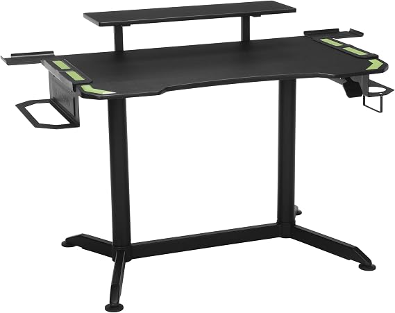 RESPAWN 3010 Gaming Computer Desk Ergonomic Height Adjustable Gaming Desk, in Green RSP 3010 GRN