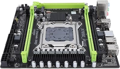 X79SE Plus LGA 2011 Motherboard, DDR3 SATA2.0 USB2.0 Computer Mainboard Support M.2 NVME for E5 V1 V2, PCIE 3.0 X16 Desktop Motherboard for Office Home