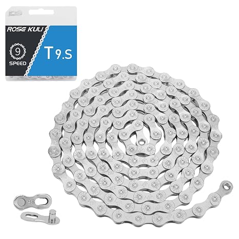 9 Speed Bicycle Chain - 116 Links Includes Chain Lock
