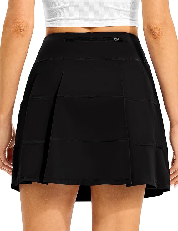 TBMPOY Womens Tennis Skirt Pleated Athletic Skirts with Pockets Shorts High Waisted Golf Skort for Workout Pickleball