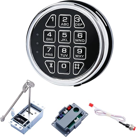 Programmable Electronic Safe Lock Replacement Keypad