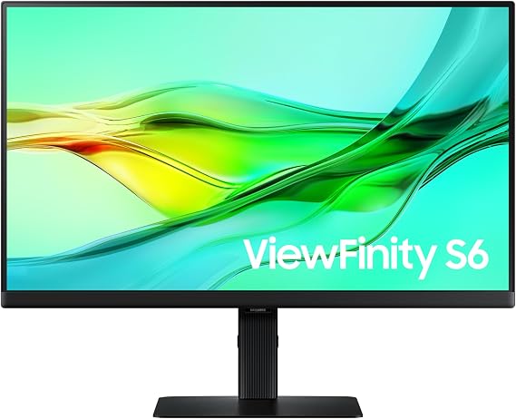 Samsung ViewFinity S6 S60UD, 24" inç, QHD, 2K, 2560 x 1440, 5ms, 100Hz, HDR10 Monitör, LS24D600UAUXUF