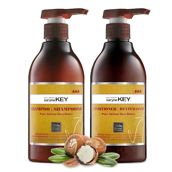 Saryna Key Damage Repair Shampoo & Conditioner Set, Shea Butter, 2x500mL