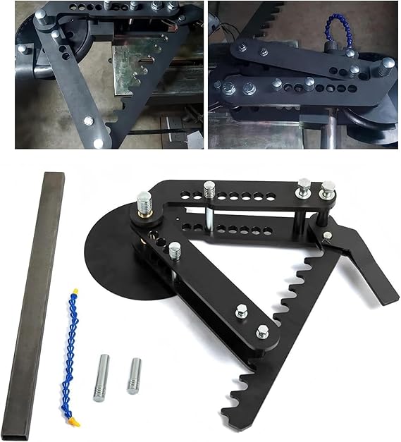 ECOTRIC Tube and Pipe Bender Black Oxide Coating Steel Manual Hand Bender | Tubing Tube Bender Pipe Bender Replace for WFB2