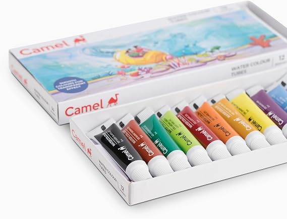 Camel Student Water Color Tube - 5Ml Each, 12 Shades