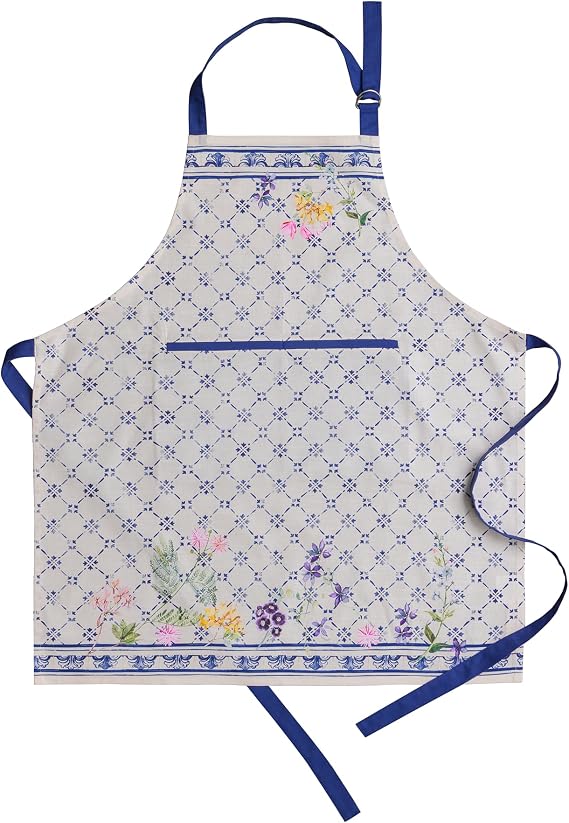 Maison d' Hermine Aprons for women with Pocket 100% Cotton (27.50"x31.50")