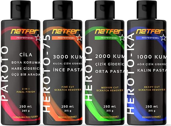 Netfer 4'lü Pasta Cila Set - 4x250 mL