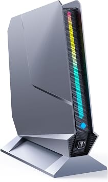 TOPGRO Mini Gaming PC Core i9-12900H / RTX 3050Ti 8G, 32GB DDR4, 1TB PCIe4.0 SSD, RGB Lights, WiFi6E/BT5.3/2xHDMI2.0/1xUSB-C 4K@60Hz Win11 Pro Mini Desktop PC Gaming Computer