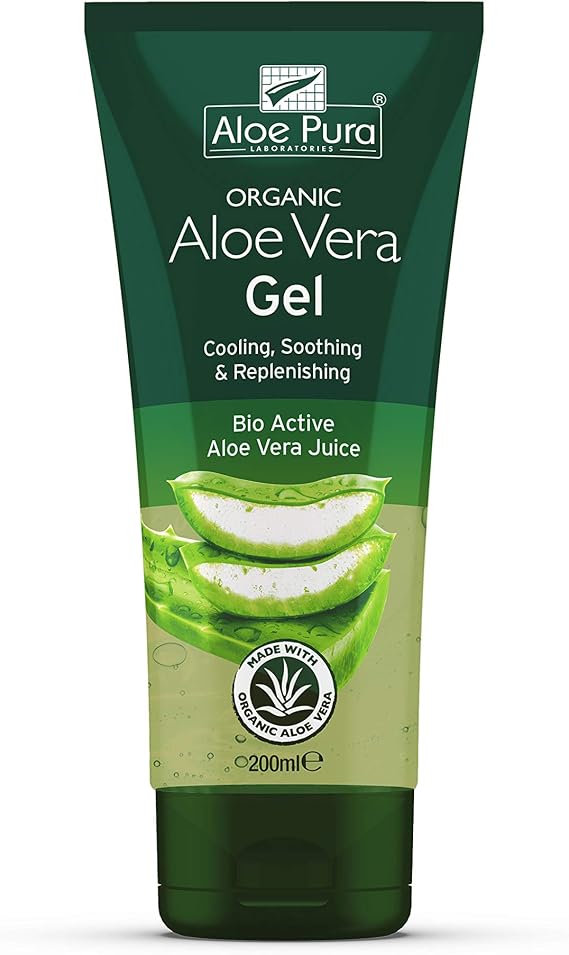 2 X Aloe Pura Organic Aloe Vera Gel 200 ml