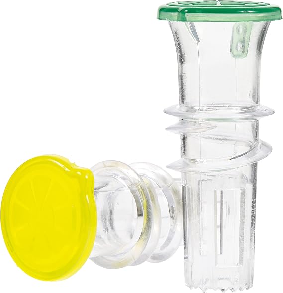 YZC Lemon Squeezer 2-Pack Lemon-Juicer BPA-Free Plastic Lime Juicer Compact Juice Extractor Citrus Press with Lid Squeeze Lime for Cocktails, Drinks