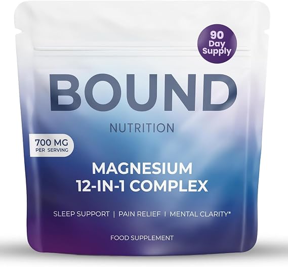 Magnesium Complex 12-in-1, 700mg per Serving with Glycinate, Citrate, Malate, Oxide, Taurate, Aspartate, Orotate - High Absorption - Sleep, Muscle Support, Energy, Nerve & Heart Health - 90 Capsules