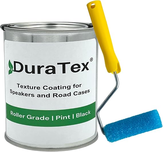 DuraTex Speaker Cabinet Coating Roller Grade Kit | Texture Coating for Speaker Cabinets, Road Cases, Metal & Furniture | Roller Application | Water-Based Finish | Professional Speaker Cabinet