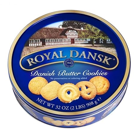 Royal Dansk Danish Cookies 100 % reine Butter und geriebene Kokosnuss - 1 x 908 Gramm