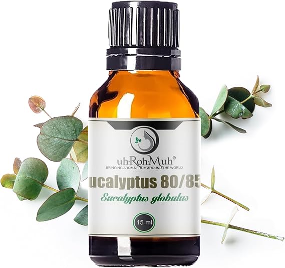 Eucalyptus Globulus 80/85 Essential Oil - 100% Natural Essential Oil - Premium Quality Home Essential Diffuser Oil for Aromatherapy and Skin Care 15ml