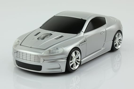UrChoiceLtd 2.4GHz Wireless Sports Car Shaped Computer Mouse-Silver