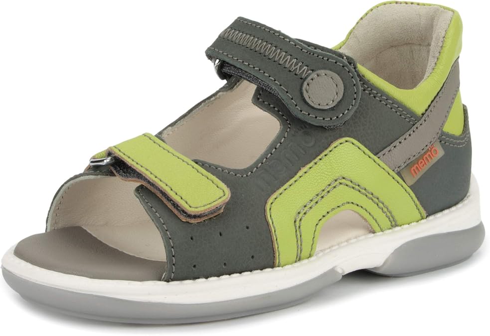 Memo Szafir Boys' Corrective Orthopedic AFO Sandal, (Toddler/Little Kid)