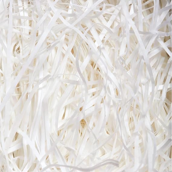 100g White Shredded Tissue Paper for Gift Boxes and Hampers
