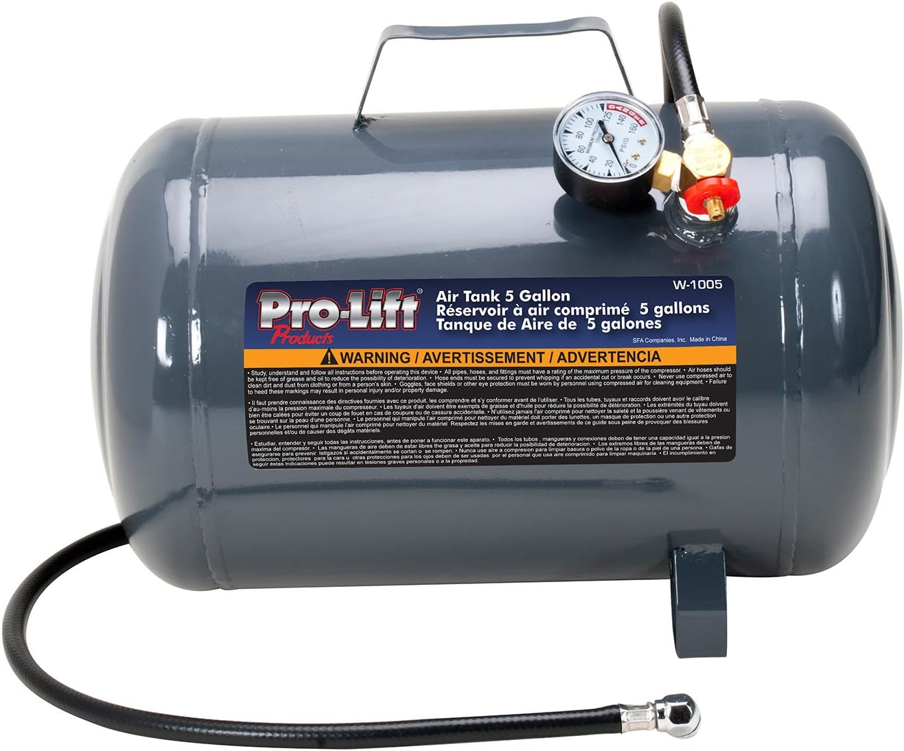 Pro-Lift W-1005 Grey Air Tank - 5 Gallon Capacity