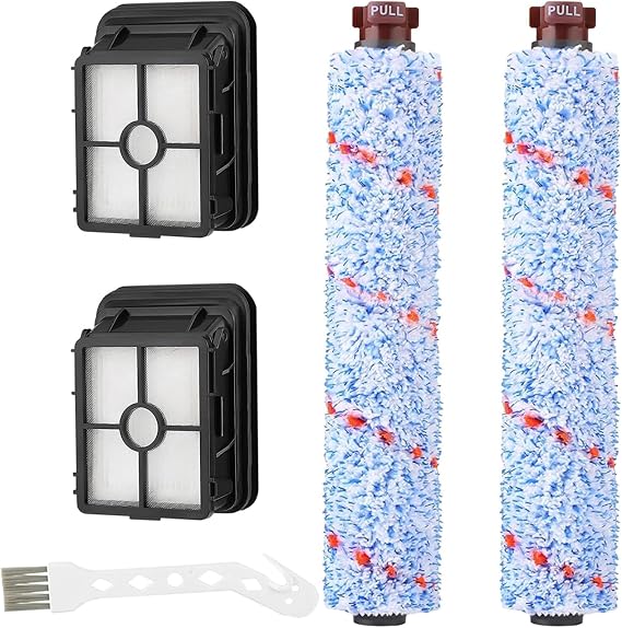 Replacement Parts for Bissell CrossWave 17132, 1785, 2551, 2225N, 25821, 2519, 2582N, 3-in-1 1868F Milti-surface Brush and 1866 Upright Filter for Bissell, Replace Part# 160-8683 &amp; 1608684.