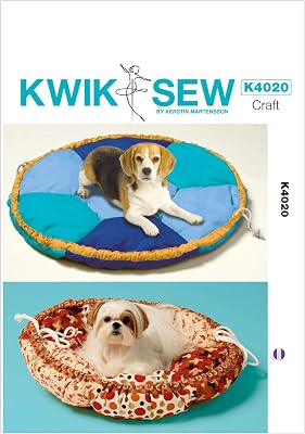 KWIK-SEW PATTERNS K4020 Pet Bed Sewing Template, One Size