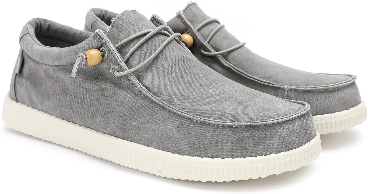 WALK IN PITAS WP150 Washed Herren Mokassins Flache Slipper für Männer Slip on Loafer Sneakers Schlupfschuhe Freizeitschuhe Walkinpitas Schuhe