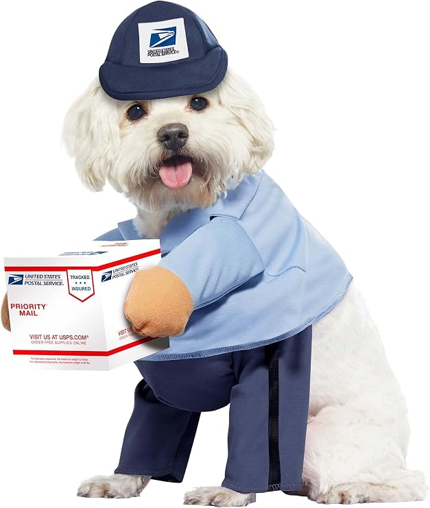 USPS Mail Carrier Dog Costume X-Small