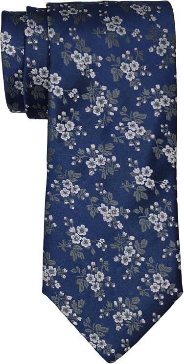 Canali Navy Floral Tie