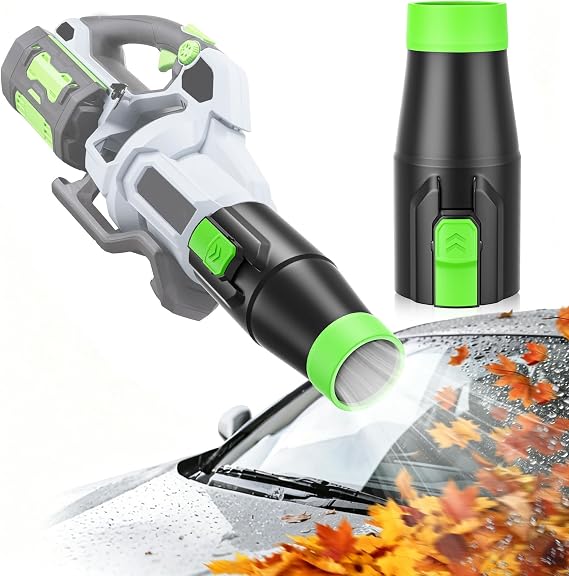 Uniqwamo Car Drying Nozzle Compatible for EGO Leaf Blower Nozzle Work for 530 575 580 615 650 765 670 Models - Scratch Protection, Concentrated Airflow, Removing Packed Snow & Wet Leaves