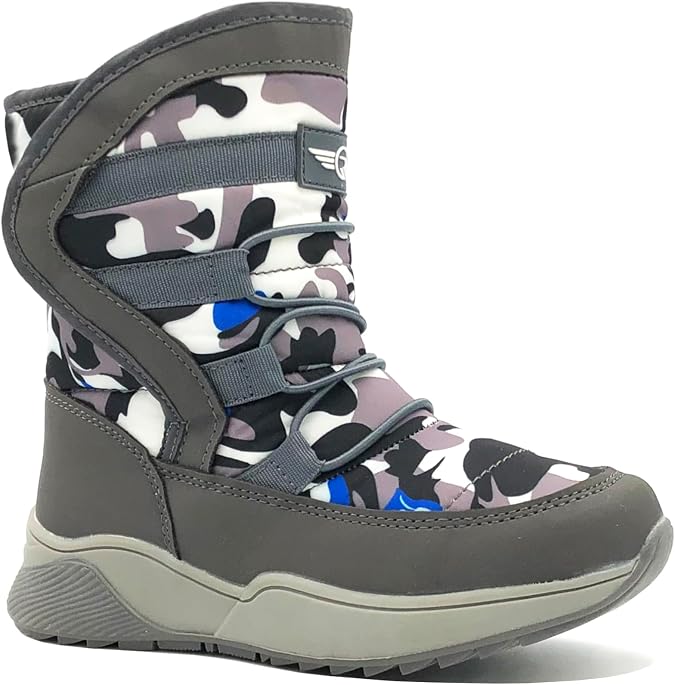 REDVOLUTION Unisex Snow Boots Slip-Resistant Waterpoof Winter Fashion Shoe (Toddler/Little Kid/Big Kid)
