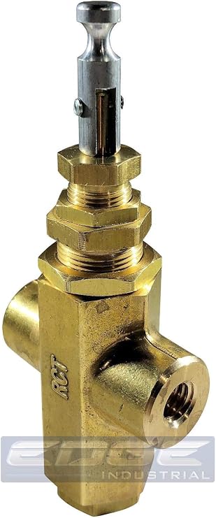 Pilot Cross Unloader Valve MOUNTING BOSS AIR Compressor, 1/4" Female NPT FNPT (095-115 PSI)
