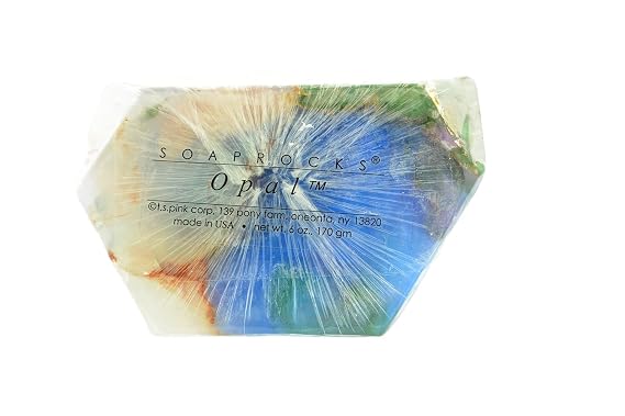 TS Pink Opal SoapRocks - Soap that looks like a Rock ~ 6 oz. Gem Rocks Birthstone Jabon Gemstone