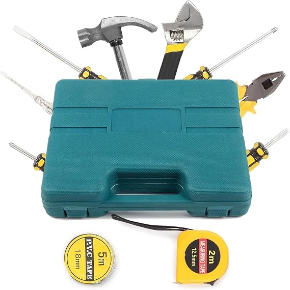 YORKING 11 PCS Hand Tool Kit Home Tool Kit DIY Household Tool Sets for Home Repair and Maintenance