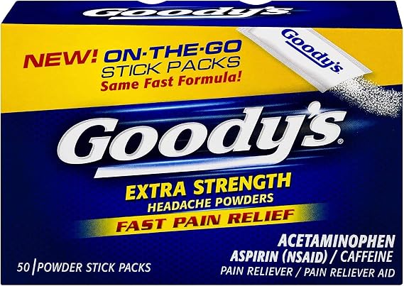 Goody's Extra Strength Headache Powder, Dissolve Packs, 50 Individual Packets