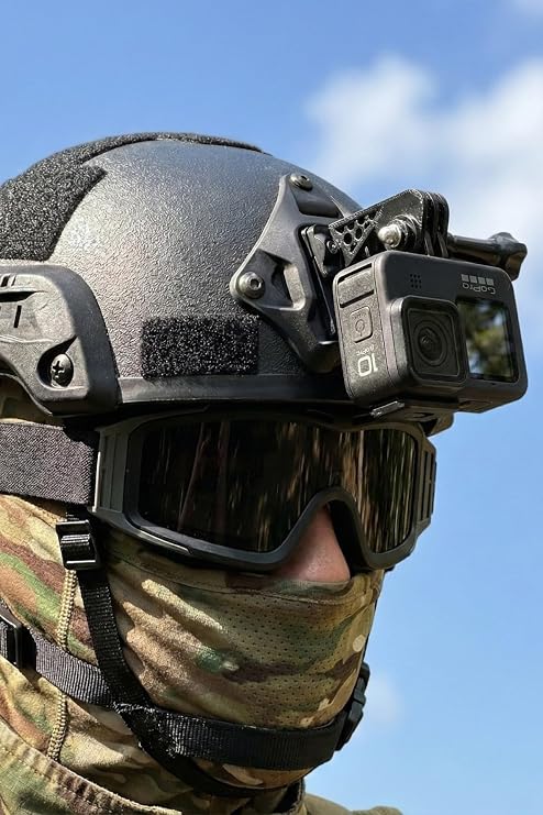 Taktik Kask Kamera Montaj Aparatı - Güçlendirilmiş NVG Mount - Aksiyon Kameralarına Uyumlu