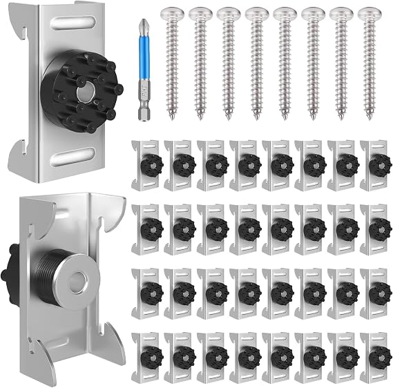 50 Pack Sound Isolation Clips with Mounting Screws
