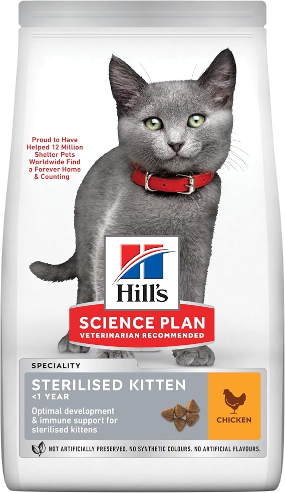 Hill's SP Yavru Tavuklu Kısırlaştırılmış Kedi Maması 10KG
